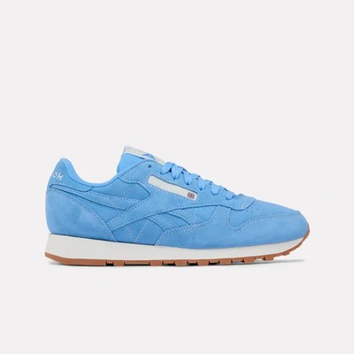 Reebok CLASSIC LEATHER Herren Blau Sneakers Sportschuhe Wildleder (100262150)