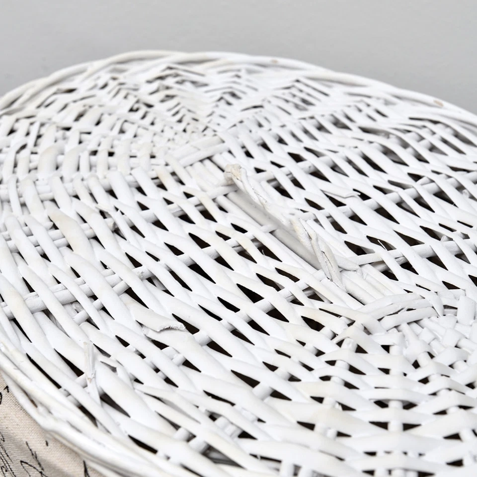 3er Set Wäschekorb Weiß Wäschebox Wäschesammler Wäschetruhe Wäschesack - Bild 3 von 4