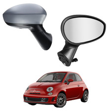 Specchietto retrovisore Destro per Fiat 500, Elettrico, Verniciabile,735452176