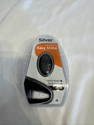 Silver Easy Shine Express Shoe Polish Black