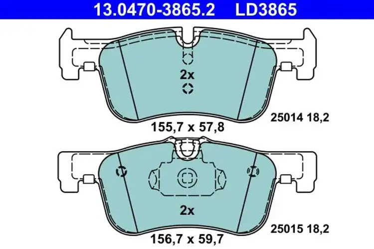 Brake pads 13.0470-3865.2 ATE for BMW 1 Sports Hatch 2 Coupe 2 Convertible