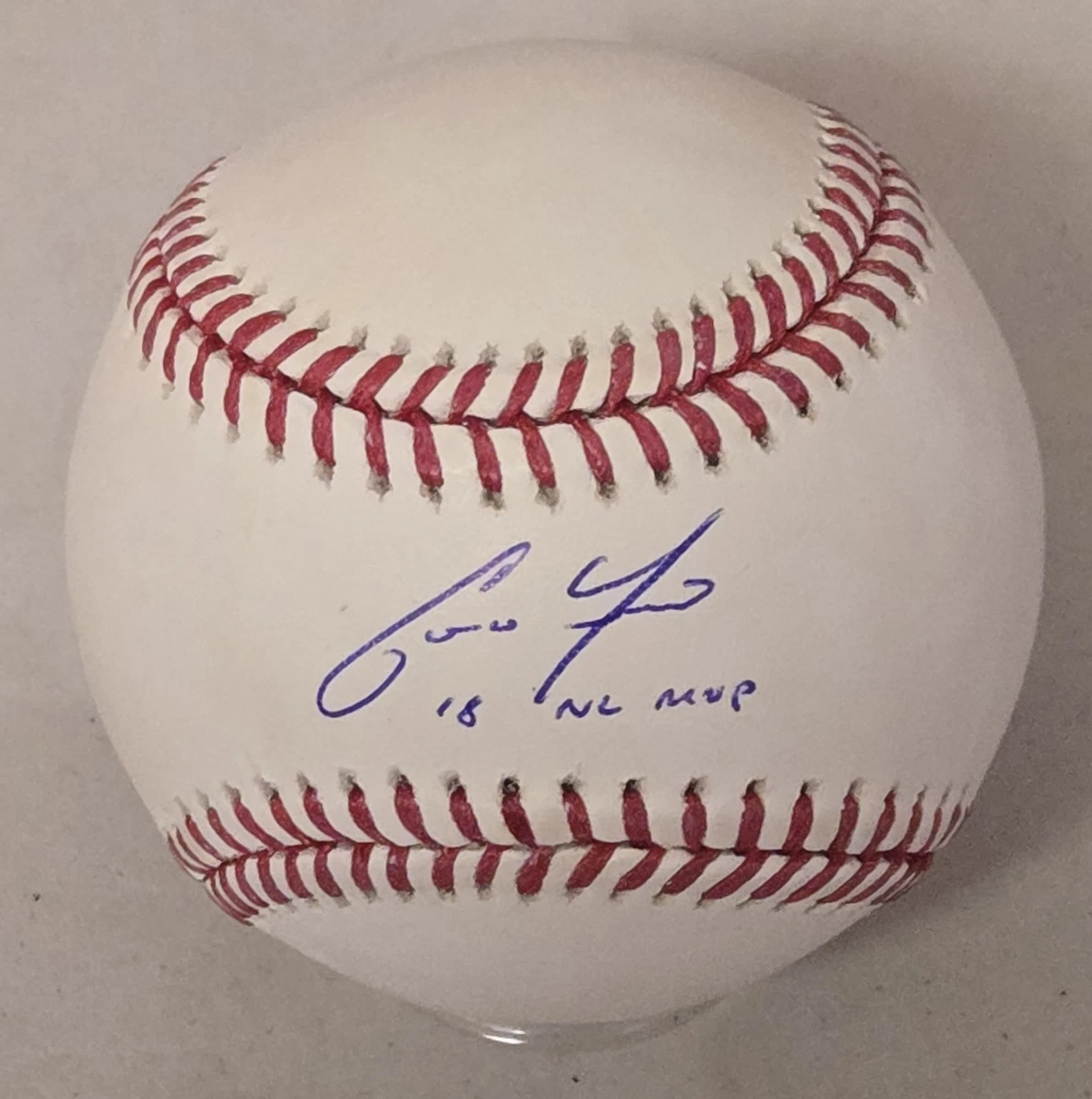 Christian Yelich Original Autographed Baseball MLB Balls for sale