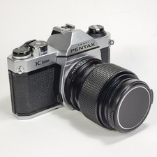 VTG Asahi Pentax K1000 35mm Camera with VIVITAR 35-70MM F2.8-3.8 Macro Zoom Lens