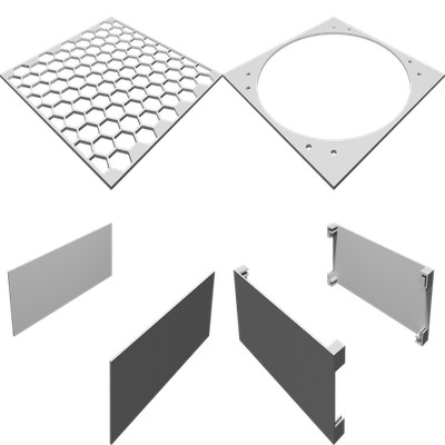 Rauchabzugsbehälter für 200mm Lüfter - Cooler Master Box