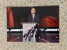 DICK VITALE JIMMY V AUTOGRAPHED PHOTO AWESOME BABY HOF 2008