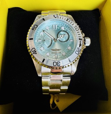 Invicta Pro Diver Men's Watch - 43mm Steel + Aqua Retrograde Day