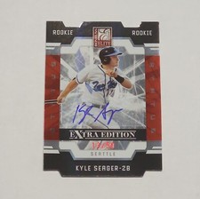 2009 Elite Extra Edition Status Red Rookie #106 Kyle Seager auto /50 Seattle