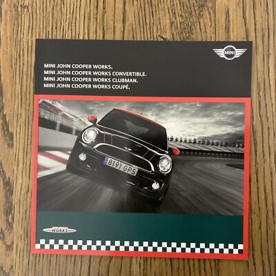 2012 MINI JOHN COOPER WORKS COUPE CLUBMAN CONVERTIBLE CHALLENGE BROCHURE