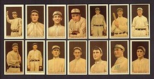 1912 Brown Background T207 BROOKLYN DODGERS full Team REPRINT Set ~ ALL 14 cards