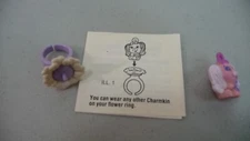 Hasbro Charmkins Charm Petal Pink Puppy Flower Ring  W/ Instructions