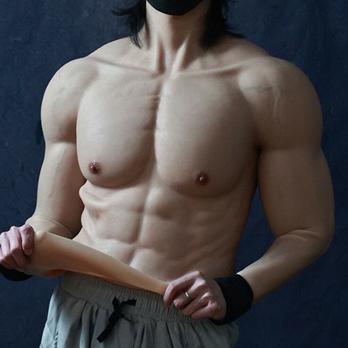 KnowU nuovo uomo Macho Muscle Suit con crossdresser Aojin Real Show Manly - Picture 9 of 12