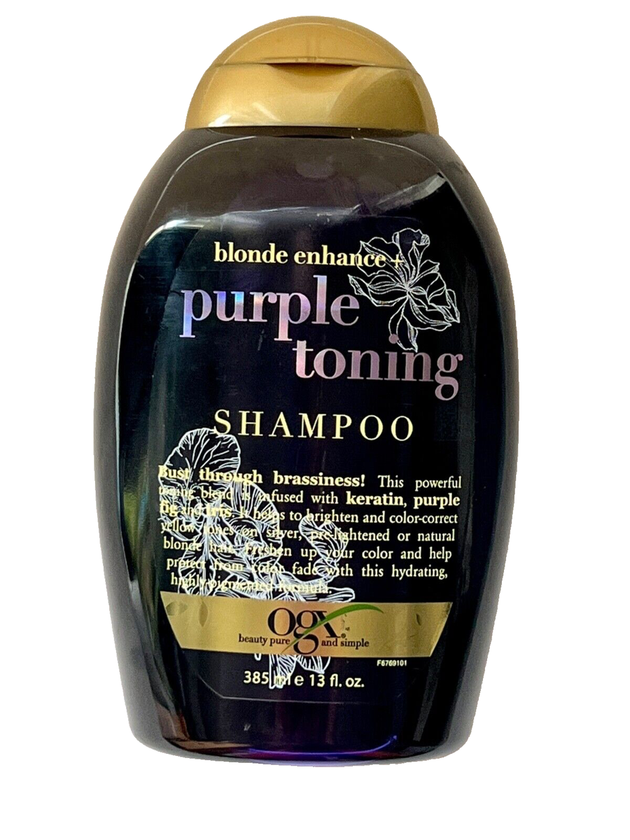 OGX Blonde Enhanced + Purple Toning Shampoo Sulfate Free 13
