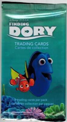 2016 FINDING DORY DISNEY PIXAR MOVIE TRADING CARD, 1 PACK FROM FACTORY SEAL BOX