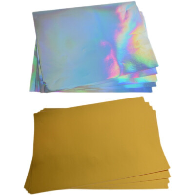 100PCS A3 UV DTF Film A Hot Gold+ Laser Color for UV Transfer Film DTF Printer