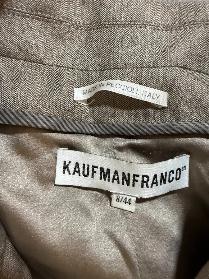 Chaqueta Kaufmanfranco Mujer 8/44 Beige Botón Manga Larga Blazer Damas. Foto 2 de 4