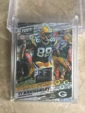 2017 PANINI DAY TY MONTGOMERY SSP BUBBLE FRACTOR PRIME RELIC 3/5
