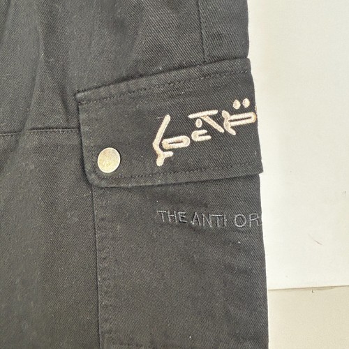 Loiter x Anti Flow Black Streetwear Cargo Pants Mens Size 32 Free Shipping - Picture 4 of 8