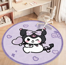 Kuromi Rug Purple - Sanrio rug, Non-slip Office Mat