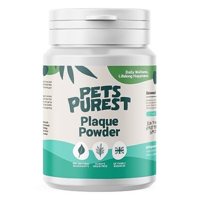 Pets Purest Plaque Off Powder - Plaque Pro Tartar & Plaque Remover for ...