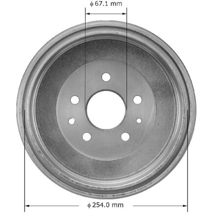 Bendix Premium Drum And Rotor PDR0592 Rear Brake Drum, 1 Pack - View #13