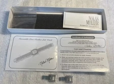 Nolan Miller Watch Bracelet Pair Of Extenders w Fold Over Clasp (2) Spare Links