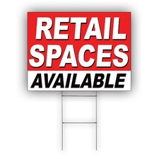 Retail Spaces Available Advertising Retail Space For Rent Coroplast Yard Sign