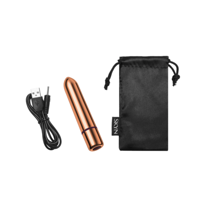 SKYN THRILL Discreet Vibrating Bullet Pocket Size Massager Vibrator USB  Recharge | eBay