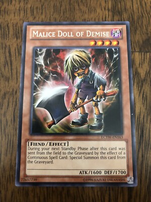 Yu-Gi-Oh! TCG Malice Doll of Demise - LCYW-EN163 - Rare - Unlimited Edition  NM | eBay