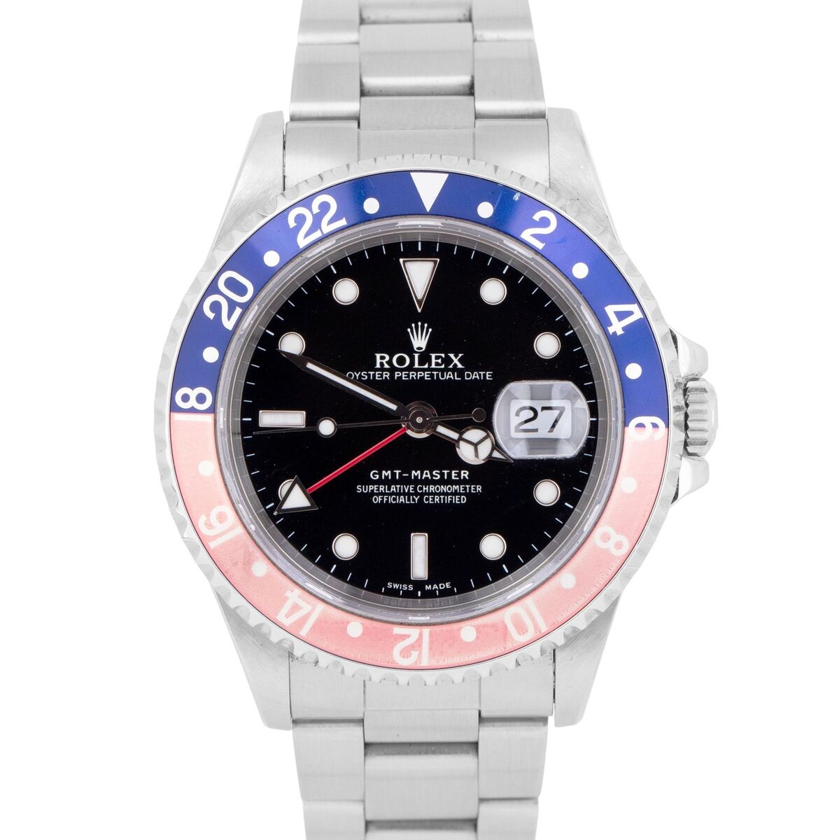 MINT UNDATED PAPERS Rolex GMT-Master 40mm PEPSI Oyster Blue MINT UNDATED PAPERS Rolex GMT-Master 40mm PEPSI Oyster Blue