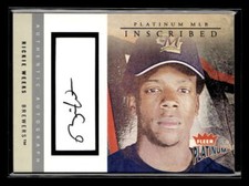 2004 Fleer Platinum Rickie Weeks Inscribed Autograph Auto /200 Brewers U4876