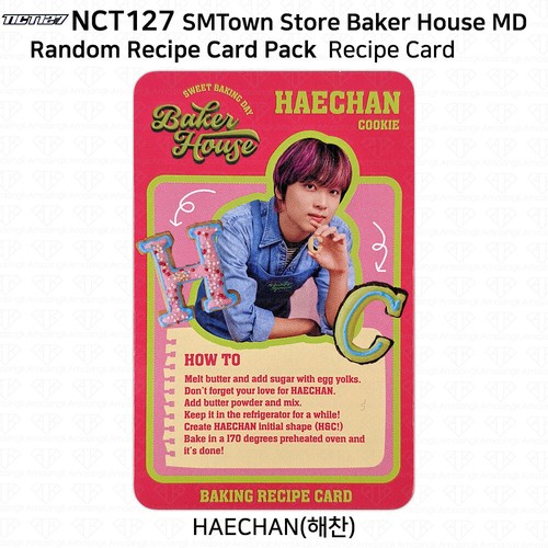 NCT127 SM Town Store Oficial MD Baker House Paquete de tarjetas de recetas aleatorias Photocard - Imagen 103 de 114
