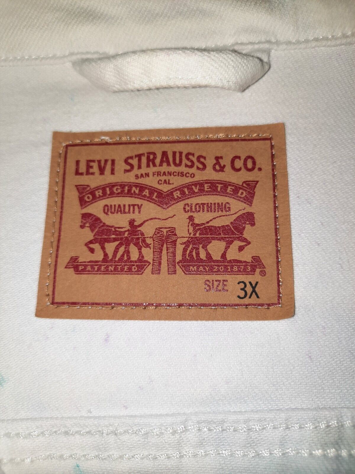 Levi's Womens Trucker Jean Jacket Custom Tie Dyed… - image 12