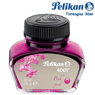 Pelikan Tintenglas Tintenfass 4001 Textmarker fluoreszierend Dokumenten Tinte