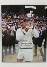 Roy Emerson Australian Tennis Player 12x GRAND SLAM Auto 8x10 Signed BECKETT