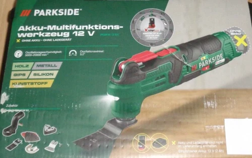 Parkside® PAMFW 12 E4 Akku Multifunktionswerkzeug 12V,NEU!Ohne Akku u. Ladegerät