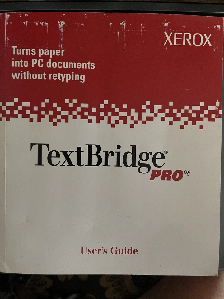 Xerox Pagis Pro 2.0 & Text Bridge Pro Users Guide Scanner Manual - Image 2 of 3