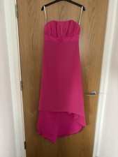 Alfred Angelo Women's Hot Pink Bridesmaid/Evening Strapless Dress Size 12