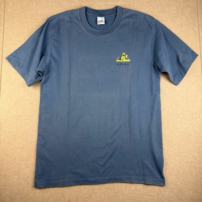 Vintage Arli Shirt Men M Blue Single Stitch Aruba Turtle Bar Graphic Tee