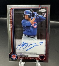 2025 Topps Chrome Update Moises Ballesteros On Card Auto Rookie  RC #RA-MB Cubs