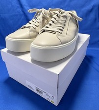 Vince Benfield Women's Ivory Platform Sneakers Shoes Size 9.5 Leather New Box
