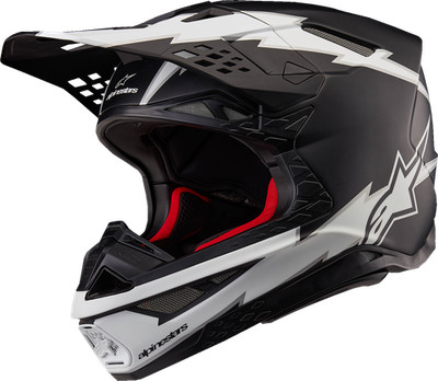 Alpinestars Supertech M10 Ampress MIPS Helmet Matte Black White XL
