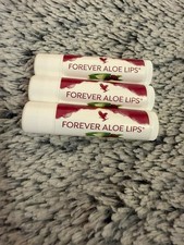 3X Forever Living Lips Aloe Vera Lip Balm Sticks With Jojoba New and Sealed Pack