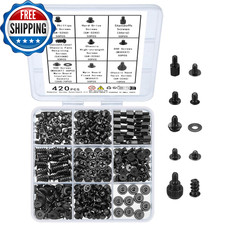 420Pcs Computer Screws, Motherboard Standoffs Kit for Motherboard Laptop Compute