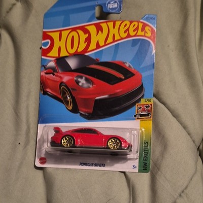 Hot Wheels Porsche 911 GT3 HW Exotics 1:64 Diecast Car Red/Gold/Black 2022