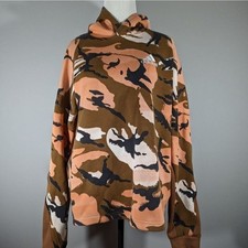 Adidas Mens Desert Camo Allover Print Streetwear Hoodie Sz S Athletic Sports