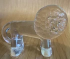 Vintage Swedish Kosta Boda Zoo Series 1970s Art Glass Lion by Erik Hoglund