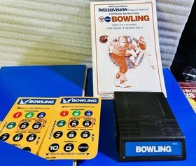INTELLIVISION 2 GAME LOT CIB ;BOXING & PBA BOWLING .FREE SHIPPING TESTED