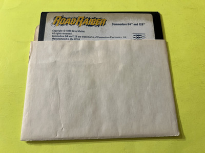 Commodore 64 128 ROAD RAIDER C64 - Tested Works Great! Mindscape