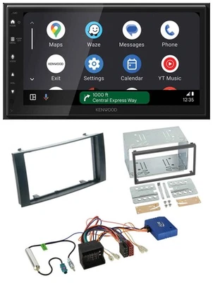 Kenwood DAB Bluetooth USB CAN-Bus 2DIN Autoradio für VW Touareg Caravelle T5 03- - Bild 1 von 4