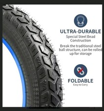 2-PCS 20" Fat E-Bike Tires 20x4 20x3 and Heavy Duty Bike Tubes Scharder Valve...